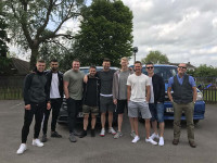 Stag do on way to airport in Scunthorpe